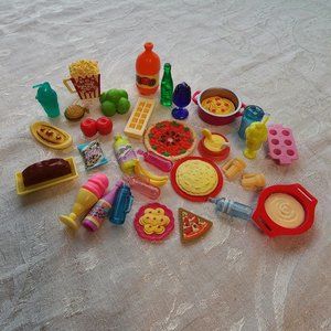 Barbie Doll Accessories Food Bundle